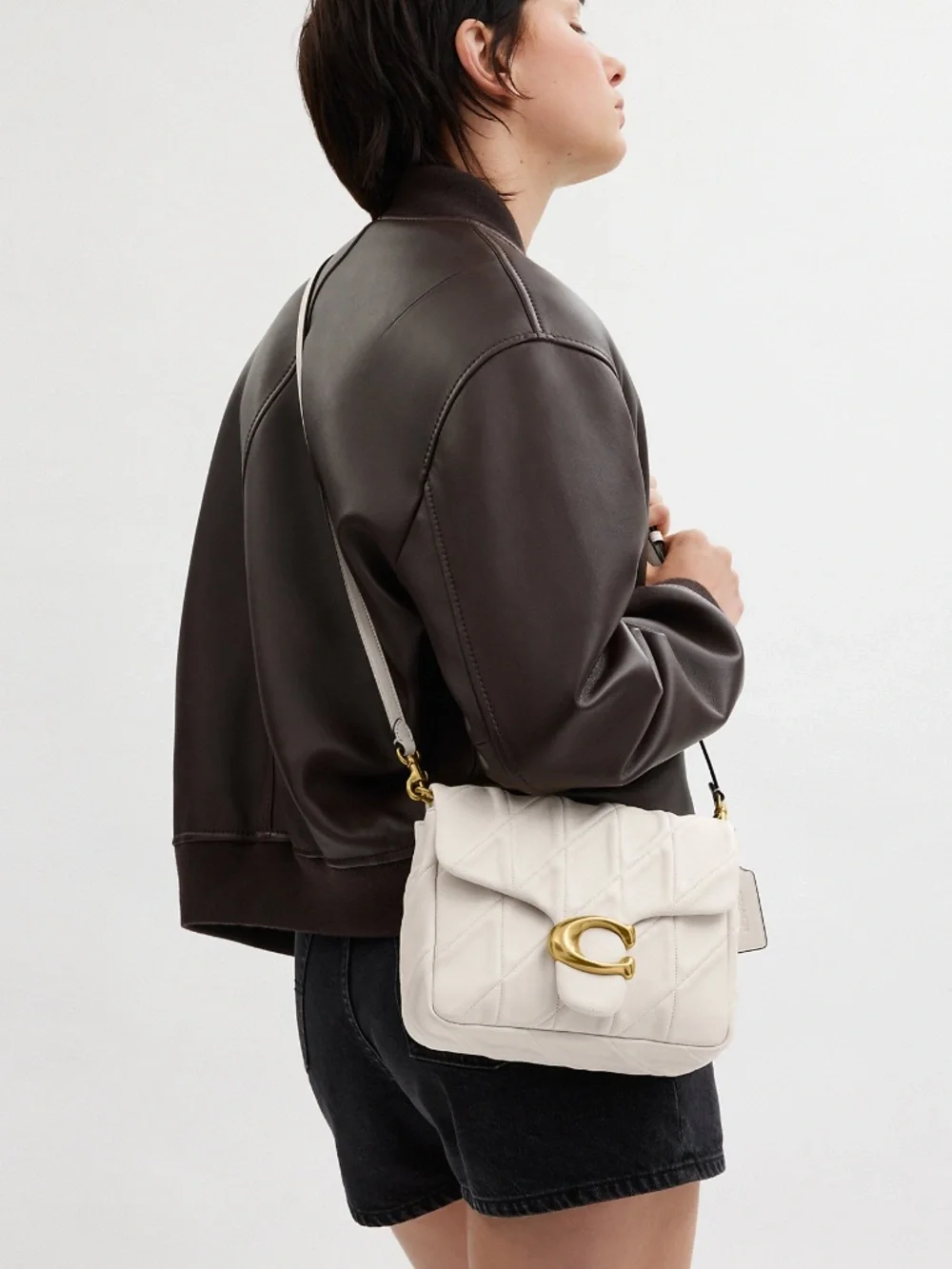 Times Square Tabby Shoulder Bag With Quilting